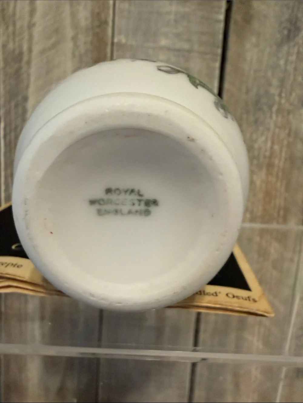 Vintage 1950’s Type 1 Royal Worcester Valencia Porcelain Egg Coddler
